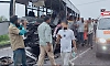Kundapura: Over 15 injured in collision between two buses near Arate bridge