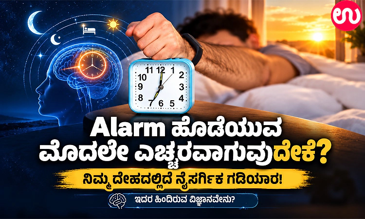 Alarm ಹೊಡೆಯುವ ಮೊದಲೇ ಎಚ್ಚರವಾಗುವುದೇಕೆ? ನಿಮ್ಮ ದೇಹದಲ್ಲಿದೆ ನೈಸರ್ಗಿಕ ಗಡಿಯಾರ!