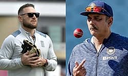 England; ಮೆಕಲಮ್‌ ಬದಲಿಗೆ ಇಂಗ್ಲೆಂಡ್‌ ಕ್ರಿಕೆಟ್‌ ತಂಡದ ಕೋಚ್‌ ಆಗಿ ರವಿ ಶಾಸ್ತ್ರಿ?