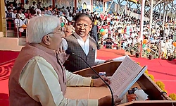 Gadag Republic Day event sees exchange between minister H K Patil and BJP MLC