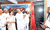 CM Siddaramaiah felicitated ahead of Bahubali Mahamastakabhisheka in Karkala