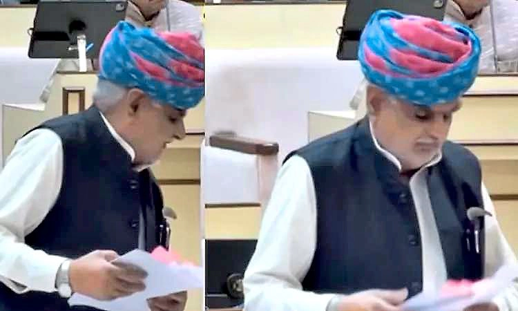 ಸದನದೊಳಗೇ ಉಗುಳಿದರೇ ರಾಜಸ್ಥಾನ ಸಚಿವ ಝಬರ್?