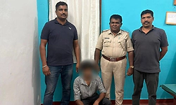 Ganja user arrested in hunsur following police raid