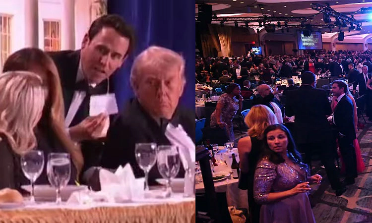 ಶ್ವೇತಭವನದ ಔತಣಕೂಟದಲ್ಲಿ ಗುಂಡಿನ ಸದ್ದು: ಅಧ್ಯಕ್ಷ ಟ್ರಂಪ್ ತುರ್ತು ಸ್ಥಳಾಂತರ; ಶೂಟರ್ ಬಂಧನ