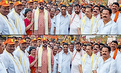 ಪಡುಬಿದ್ರಿ ಶ್ರೀ ಮಹಾಲಿಂಗೇಶ್ವರ ಮಹಾಗಣಪತಿ ದೇಗುಲ: ಅಭೂತಪೂರ್ವ ಹೊರೆಕಾಣಿಕೆ ಮೆರವಣಿಗೆ  