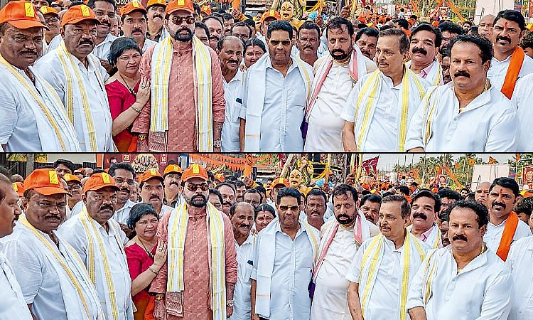 ಪಡುಬಿದ್ರಿ ಶ್ರೀ ಮಹಾಲಿಂಗೇಶ್ವರ ಮಹಾಗಣಪತಿ ದೇಗುಲ: ಅಭೂತಪೂರ್ವ ಹೊರೆಕಾಣಿಕೆ ಮೆರವಣಿಗೆ  