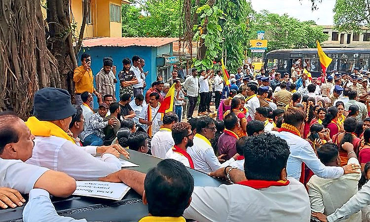 Vatal Nagaraj among over 100 detained during protest march to Belagavi City Corporation
