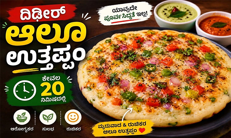 ಪೌಷ್ಟಿಕಾಂಶಯುಕ್ತ ಆಲೂ ಉತ್ತಪ್ಪಂ ಮಾಡುವುದು ಹೇಗೆ?-ಇಲ್ಲಿದೆ ಪಾಕವಿಧಾನ