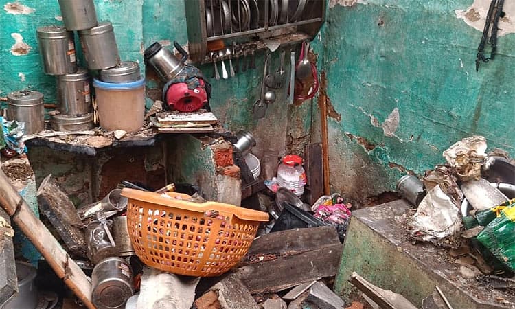 ಶಿವಮೊಗ್ಗ: ಅಡುಗೆ ಅನಿಲ ಸಿಲಿಂಡರ್ ಸ್ಫೋಟ, ಮನೆಗೆ ಹಾನಿ