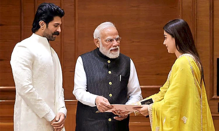 Vijay Deverakonda, Rashmika Mandanna meet PM Modi after Udaipur wedding
