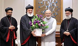 ಪ್ರಧಾನಿ ಮೋದಿ ಜೊತೆ ಸಿರಿಯಾಕ್ ಚರ್ಚ್ ಮುಖ್ಯಸ್ಥರ ಭೇಟಿ: ವಿವಿಧ ವಿಷಯಗಳ ಕುರಿತು ಚರ್ಚೆ