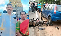 Hunsur: ಬೈಕ್-ಕಾರು ಮುಖಾಮುಖಿ ಡಿಕ್ಕಿ; ದಂಪತಿ ಸ್ಥಳದಲ್ಲೇ ಸಾವು