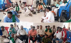 ಕುಡುತಿನಿ ಭೂ ಸಂತ್ರಸ್ತರಿಂದ ಬೃಹತ್ ಪಾದಯಾತ್ರೆ; 300ಕ್ಕೂ ಹೆಚ್ಚು ರೈತರ ಸೆರೆ