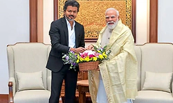 ಪ್ರಧಾನಿ ಮೋದಿ ಭೇಟಿಯಾದ ತಮಿಳುನಾಡು ಸಿಎಂ ವಿಜಯ್: ಮಹತ್ವದ ವಿಷಯಗಳ ಕುರಿತು ಚರ್ಚೆ