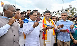 CM Shivakumar inaugurates 10.7 km long signal-free road in Bengaluru