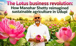 The Lotus business revolution: How Manohar Shetty reimagined sustainable agriculture in Udupi