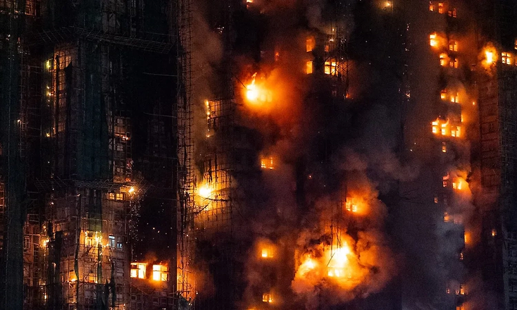 44 killed, 279 missing in fire at multiple high-rise towers in Hong Kong, 3 arrested
