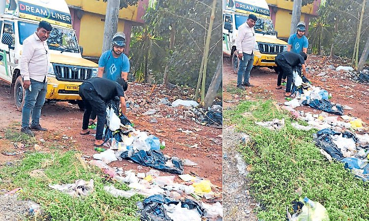 Ullal: ರಸ್ತೆ ಬದಿ ತ್ಯಾಜ್ಯ ಎಸೆತ; 2000 ರೂ. ದಂಡ ವಸೂಲಿ