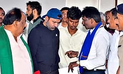 Hubli: ಇನಾಂವೀರಾಪುರ ಘಟನೆಯಲ್ಲಿ ಗಾಯಗೊಂಡವರನ್ನು ಭೇಟಿಯಾದ ಸಚಿವ ಸಂತೋಷ ಲಾಡ್