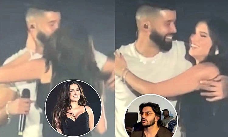 ಬಾಯ್‌ಫ್ರೆಂಡ್‌ ಮುಂದೆಯೇ‌ ಖ್ಯಾತ ನಟಿಗೆ ʼಕಿಸ್‌ʼ ಮಾಡಿದ ಗಾಯಕ; ವಿಡಿಯೋ ವೈರಲ್