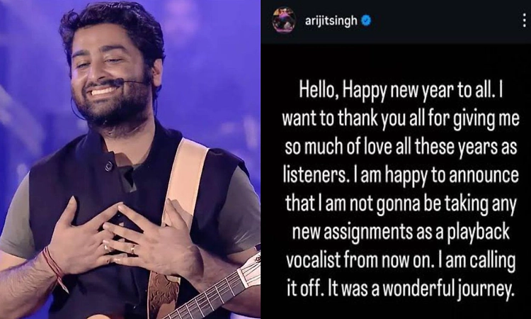 'I am calling it off': Arijit Singh retires from playback singing
