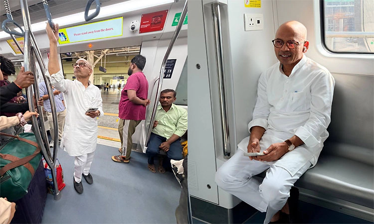 ಟ್ರಾಫಿಕ್ ಕಿರಿಕಿರಿಗೆ ಬೇಸತ್ತು ಮೆಟ್ರೋ ಹತ್ತಿದ ಸಚಿವ ಡಾ.ಶರಣಪ್ರಕಾಶ ಪಾಟೀಲ್