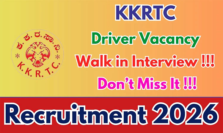 ಕಲ್ಯಾಣ ಕರ್ನಾಟಕ ರಸ್ತೆ ಸಾರಿಗೆ ಸಂಸ್ಥೆ- 78 ಚಾಲಕ ಹುದ್ದೆಗೆ ನೇರ ಸಂದರ್ಶನ ಅವಕಾಶ