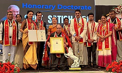 T Satish U Pai conferred honorary doctorate by Srinivas University in Mangaluru