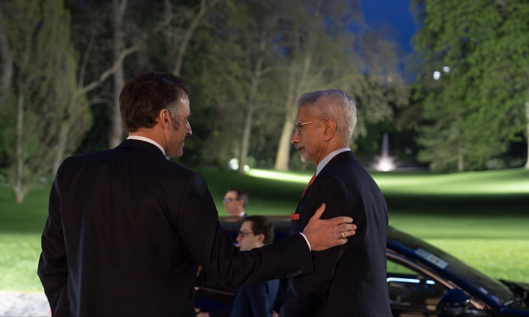 Jaishankar meets French President Macron on sidelines of G7 Summit