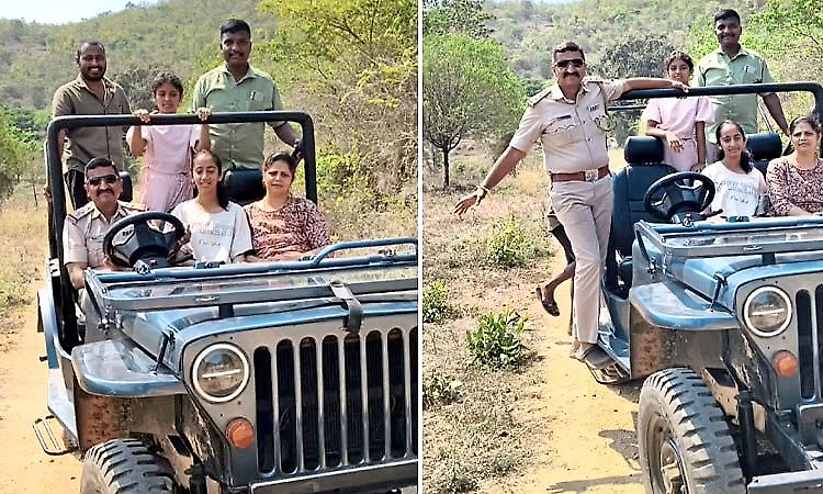 Police inspector’s drive in Bandipur restricted forest sparks outrage