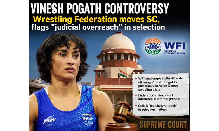 Vinesh Controversy: Wrestling Federation moves SC, flags "judicial overreach" in selection