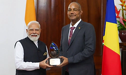PM Modi conferred with an honorary title 'Guardian of the Blue Horizon'