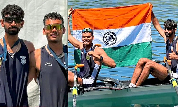 ವಿಶ್ವ ರೋಯಿಂಗ್ ಕಪ್‌ನಲ್ಲಿ ಮೊದಲ ಚಿನ್ನ ಗೆದ್ದ ಭಾರತ: ಇತಿಹಾಸ ಬರೆದ ಭಾರತೀಯ ಸೇನಾ ಯೋಧರು
