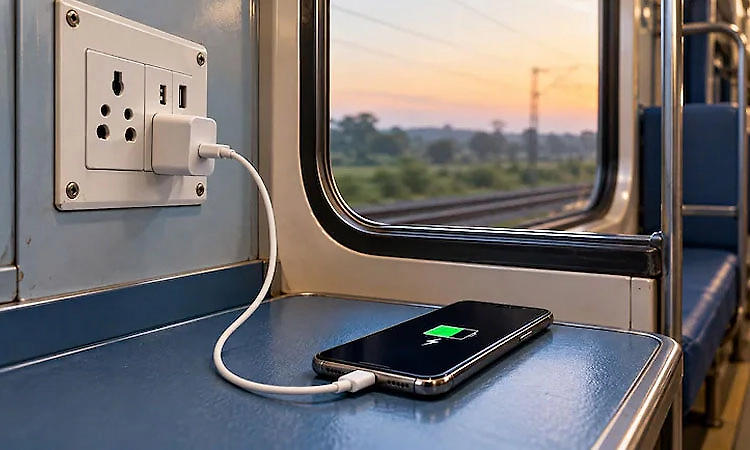 Ban on mobile charging on trains at night: Railway Board orders strict implementation