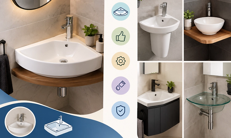 Corner wash basin designs: A complete bathroom sink buying guide
