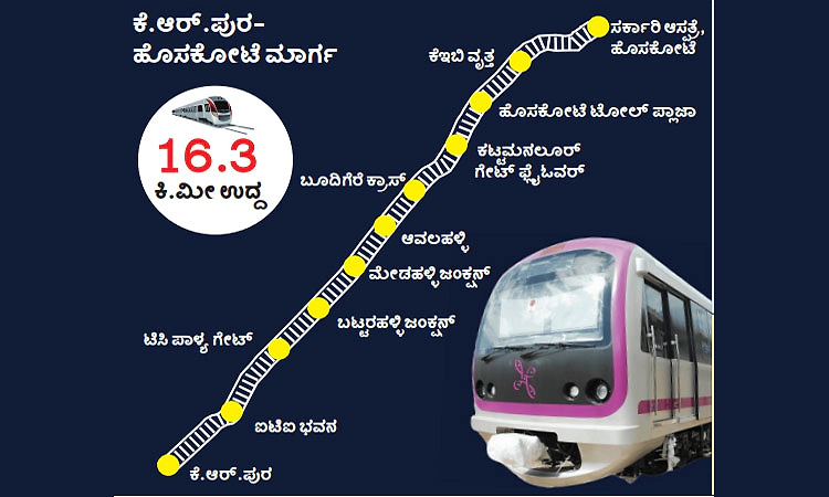ಮೆಟ್ರೋ: ಕೆ.ಆರ್‌.ಪುರ- ಹೊಸಕೋಟೆ ಮಾರ್ಗಕ್ಕೆ ಸಿದ್ಧತೆ
