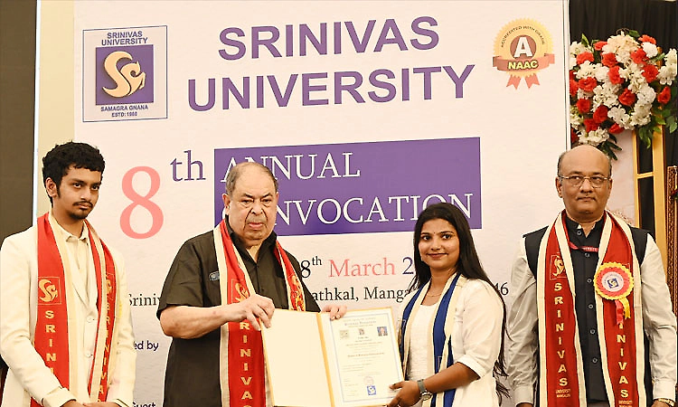 Srinivas University: Be representatives of new India, says T. Satish U. Pai