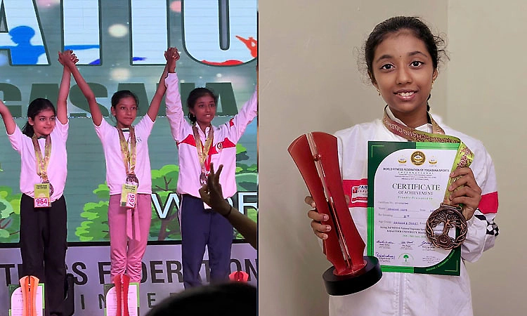 Thirthahalli’s Samhita Udupa selected for international Yogasana championship