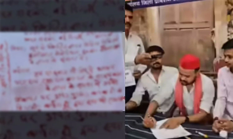 ಗೋವನ್ನು ರಾಷ್ಟ್ರಮಾತೆ ಮಾಡಿ: ಪ್ರಧಾನಿಗೆ ಮುಸ್ಲಿಂ ನಾಯಕನ ‘ರಕ್ತ’ ಪತ್ರ!