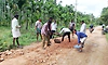 Holehonnuru: ರಸ್ತೆ ಗುಂಡಿ ಮುಚ್ಚಿ ಮಾದರಿಯಾದ ಗ್ರಾಮದ ಯುವಕರು; ಸಾರ್ವಜನಿಕರಿಂದ ಮೆಚ್ಚುಗೆ