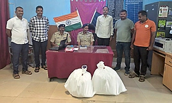 ಗದಗ ರೈಲು ನಿಲ್ದಾಣದಲ್ಲಿ 9.56 ಲಕ್ಷ ರೂ. ಮೌಲ್ಯದ ಗಾಂಜಾ ವಶಕ್ಕೆ