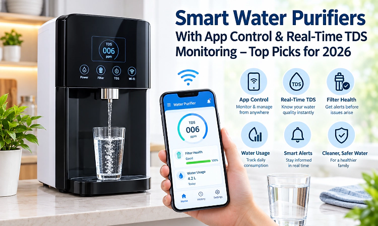 Smart water purifiers with app control and real-time TDS monitoring: top picks for 2026
