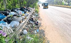 Mangaluru: ಕುಂಟಿಕಾನ- ಕೆಪಿಟಿ: ರಾಷ್ಟ್ರೀಯ ಹೆದ್ದಾರಿ ಬದಿ ತ್ಯಾಜ್ಯ ರಾಶಿ!