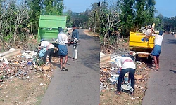 ಗ್ರಾಮಪಂಚಾಯಿತಿ ವ್ಯಾಪ್ತಿಯಲ್ಲಿ ಕಸದ ರಾಶಿ... ವರದಿ ಬೆನ್ನಲ್ಲೇ ಕಸ ಕಂಪ್ಲಿಟ್ ಕ್ಲೀನ್..!