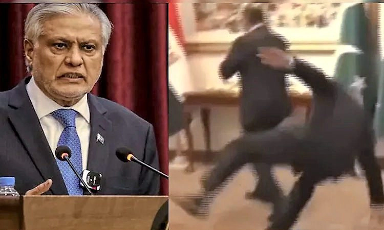 Ishaq Dar: ವಿದೇಶಿ ಗಣ್ಯರ ಎದುರು ಜಾರಿ ಬಿದ್ದ ಪಾಕಿಸ್ತಾನದ ಉಪ ಪ್ರಧಾನಿ; ವಿಡಿಯೋ ವೈರಲ್