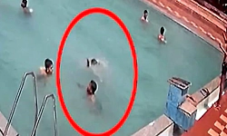 ಈಜುಕೊಳದಲ್ಲಿ ಮುಳುಗಿ 22 ವರ್ಷದ ಯುವಕ ಸಾವು; ಸಿಸಿಟಿವಿಯಲ್ಲಿ ಸೆರೆಯಾಯ್ತು ಭೀಕರ ದೃಶ್ಯ!