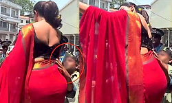 Viral Video: ಫೋಟೋ ತೆಗೆಸಿಕೊಳ್ಳುವ ನೆಪದಲ್ಲಿ ಖ್ಯಾತ ನಟಿಯ ಸೊಂಟ ಮುಟ್ಟಿದ ವ್ಯಕ್ತಿ.!    