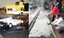 Hailstorm batters capital; Bengaluru turns into a Kashmir-like snowy landscape