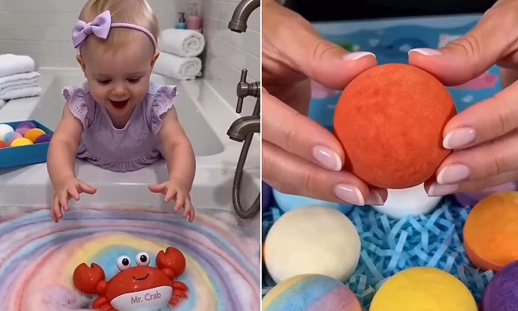 Do you know the real colours of colourful viral bath bombs?
