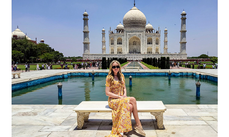 Donald Trump's daughter visits Taj Mahal